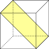 Würfelschnitt diagonal
